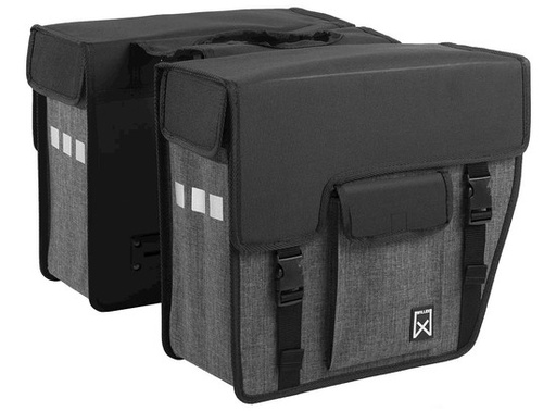 Dubbele shopper afgeschuind