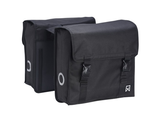 Basic Dubbele Shopper 34L Zwart