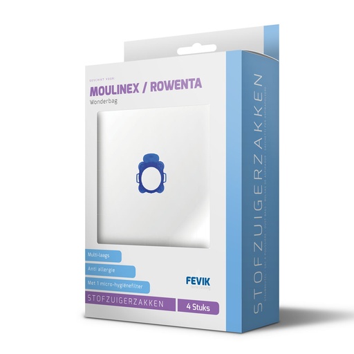 [114764] Moulinex / Rowenta Wonderbag (WB403120) (4 stuks)