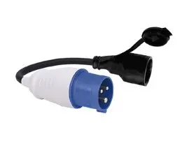 [103469] CEE verloopsnoer 20cm CEE stekker naar contra stekker
