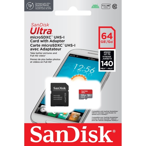 [114856] Micro SD 64GB SanDisk Ultra