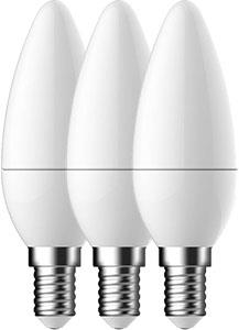 [111065] E14 Kaars 4.9w (=40W) 3-pack