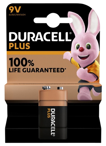 [113025] Duracell Plus Power 9 volt E